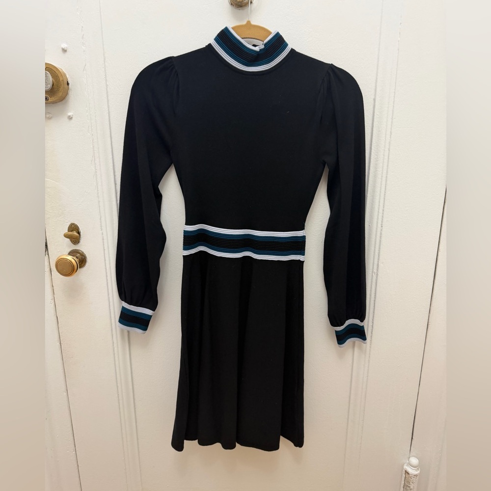 Vince Camuto Black Long Sleeved Dress